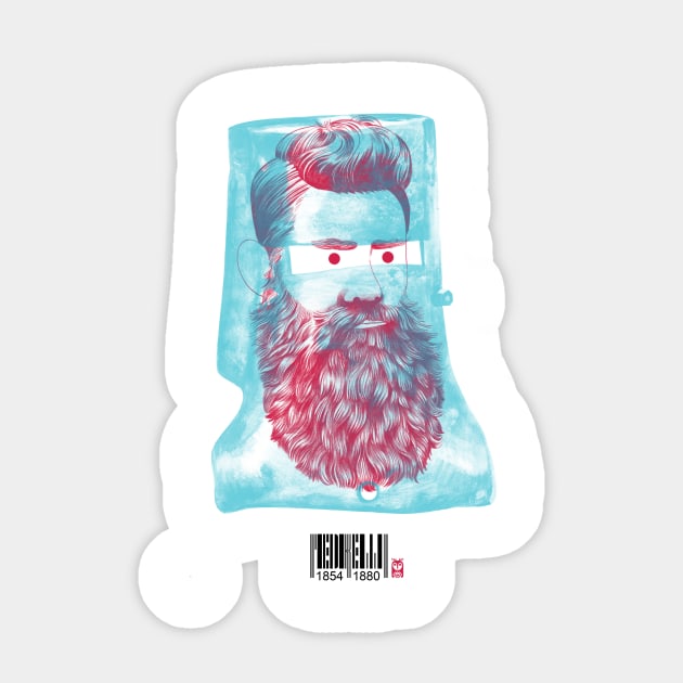 Ned Kelly Sticker by Kand33mankhan